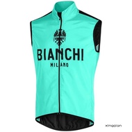 2021 Bianchi Bianchi Bicycle Men's Summer Cycling Vest Lightweight Windproof Vest Men's