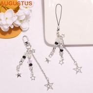 AUGUSTUS Y2K Phone Chain, Stylish Lanyard Star Y2K Star Phone Pendant, DIY Keychain Phone Charm Char
