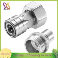 Garden Hose to Pressure Washer Adapter, Stainless Steel 3/4" GHT to 1/4" Quick Connect, 3/4" GHT Mal