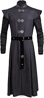 Mens Cosplay Costume Daemon Targaryen Cape Robe Trench Coat Jacket Prince of the City Overcoat Windb