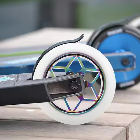 CGDS-2 Pcs Scooter Accessories 110Mm Scooter Wheels Colorful Pu Wheels Thick Stunt Car Wheels With B