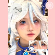False eyelashes cosplay character Furina from Genshin Impact