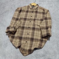KEMEJA Women's long flannel flannel shirt