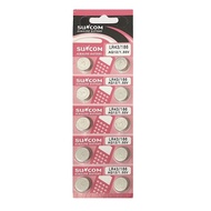 [SG] SUNCOM AG12 SR43SW LR43 386 Alkaline Button Battery (10 Pieces)