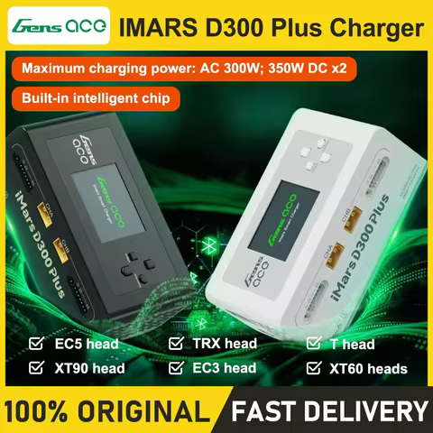 Gens Ace IMARS D300 PLUS Lipo Battery Charger Dual channel intelligent balanced charger 6S battery A