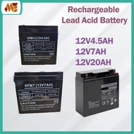 12V4.5AH /12V7AH /12V20AH Rechargeable Lead Acid Battery /Valve Regulated Rechargeable UPS Lead Acid
