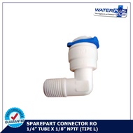 RO Nipple L0412 | RO fitting connector 1/4" Tube x 1/8" NPTF Type L