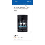 (Costco standard product) OMG 3 SR Triple Strength Fish Oil Fish Oil pills 150 pills