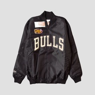 Jaket Varsity NBA Chicago Bulls Casual Vintage Taslan Bordir Premium