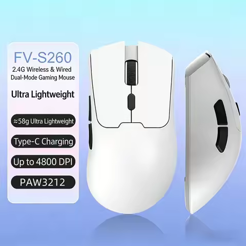 New S260 wireless Bluetooth lightweight esports game mouse 4800DPI mobile battery long battery life 