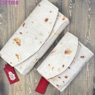 ORTMA Burrito Wallet, Magnetic Wrap Multiple Compartments Tortilla Shape Purse, Funny Slim Zipper Po
