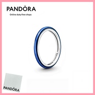 [Duty Free] Pandora 100% Latest S925 Pure Silver Jewelry Pandora ME Electric Blue Ring 199655C02