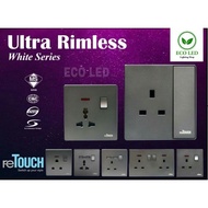 ⭐️reTouch SIRIM #Ultra 13A Big Rocker Flat Pin Switch Socket Type:  13ASWITCH SOCKET (BIG ROCKER) 20