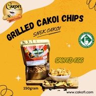 Grilled Cakoi Chips (Kerepek Cakoi Bakar) perisa Salted Egg