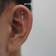 ASTM F136 Titanium Gem Dangle Labret | piercedphl