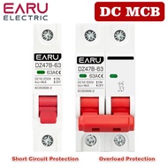 DC12V 24V 48V 36V DC MCB Battery Car Protector Mini Circuit Breaker DZ47 DC Positive And Negative Po