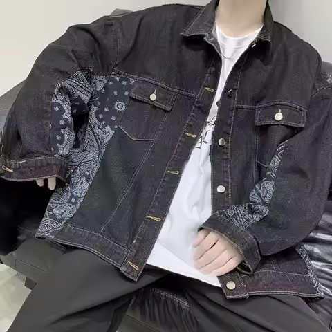 Jacket Man Emo Coats Mens Down Anorak Running Japanese Casual Windcheaters Spring Purple Cargo Padde