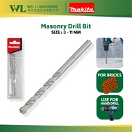 Makita Masonry drill bit drill bricks use for impact drill / hammer drill mata drill dinding mata drill batu mata tebuk