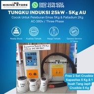 TUNGKU INDUKSI / INDUKSI PELEBURAN 25kW - 5Kg AU / INDUCTION FURNACE