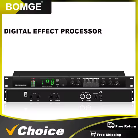 Professional Digital Reverb and Multi Effect DSP Processor Audio processor Equalizer vocal microphon