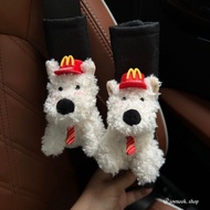 Cute West Highland Seat Belt Cover Shoulder Protector Car Interior Decoration New Car Gift