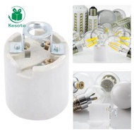 Kesoto Heat Resistant Ceramic Lamp Holder Stable E26 Socket Universal Light Bulb Stand Moistureproof
