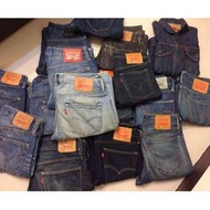新品到 二手Levi's LEVIS 牛仔褲 牛仔外套短褲 窄版直筒小直筒合身 w28~34 深藍 淺藍 刷色原色丹寧