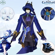 [Ready Stock] Genshin Impact cos clothing Focalors cosplay Furina cosplay Fontaine Black Water God n