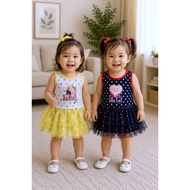 2PCS Cute Sabrina Tutu-Dress for Little Girl 1-3yr Old Kids Girl Princess Dress