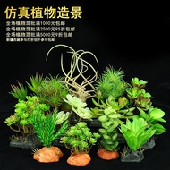 Simulation Climbing Pet Box Landscaping Plants Desert Rainforest Plants Fake Plants Green Plants Tra