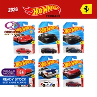 Hot Wheels 2026 Ferrari F40 Competizione/ Dino 206 GT/ Ferrari 12Cilindri/ Ferrari SF90/ Ferrari 365