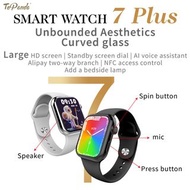 1.9‘’ 7Plus Smart Watch (智能手錶,運動手錶),多功能, 高性價比, Answer/Make Calls, Activity Tracker Fitness Watch with AI Control , IP68 Waterproof , Compatible with iPhone &amp; Android , Smartwatch for Women Men Unisex, Wireless charger