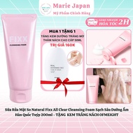 Sữa Rửa Mặt So Natural Fixx All Clear Cleansing Foam Sạch Sâu Dưỡng Ẩm Hàn Quốc Tuýp 200ml - TẶNG K