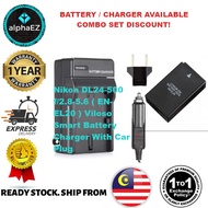 NIKON DL24-500 F/2.8-5.6 ( EN-EL20A ) ENEL20A Viloso Smart Battery Charger With Car Plug Mirrorless 