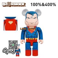 【Bang】現貨 Bearbrick 400%100%  SUPERMAN 超人積木熊潮玩手辦