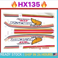 HONDA RAIDER HX135 HRC ROTHMANS BODY STICKER COVERSET COVER SET STRIPE STRIKE STIKER HX 135 RIDER RO