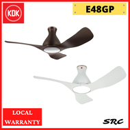 KDK E48GP Airy DC Motor Ceiling Fan 48" with Wi-Fi and LED Light (2 Years Warranty)