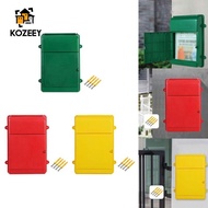 KOZEEY Wall Mounted Mailbox, Mail Box, Box, Mail Box, 13.5 X 10 X 2.7 Inches for Holding Envelopes, 