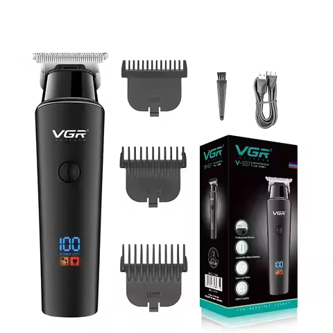 VGR Hair Cutting Electric Hair Clipper Beard Hair Trimmer Haircut Machine Professional Cordless Barb