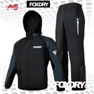 Baju Hujan FOXDRY 07 Dengan Hoodie Boleh Tanggal | Set Lengkap Siap Beg Simpan FOXDRY 07 Raincoat Ba