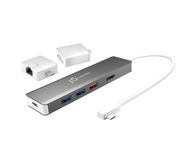 J5CREATE JCD375 USB-C MODULAR MULTI-ADAPTER WITH 2 KITS [MICROSOFT PC/LAPTOP/APPLE TYPE C TO 4K UHD