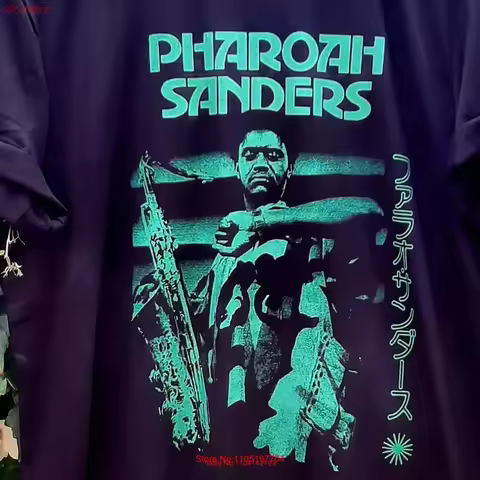 Pharoah Sanders T shirt Live 68' Free Jazz Legends Spiritual Collectors Value Hand Creator Has a Mas