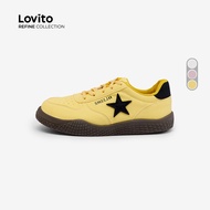 (lovito Refine) Casual Classic and Versatile Sneakers for Women LR24E066 (Lovito Refine) Kasut Klasi