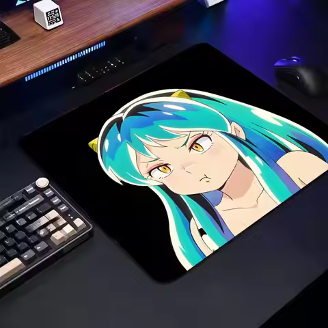 17M-U-Urusei Yatsura Mouse Pad Cartoon rubber Small mouse pad desktop computer office keyboard e-spo