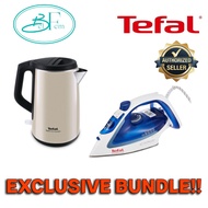 Tefal Steam Iron Easy Gliss 2 + Safe to Touch Kettle 1.5L EXCLUSIVE BUNDLE