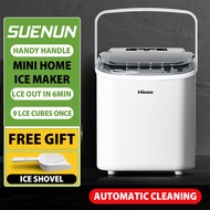 Hicon Electric Bullet-Shape Automatic Ice machine for Home Bar Automatic Self-Cleaning Portable Countertop Ice Maker Machine With Handle From SUENUN