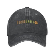 Turbo Grafx 16 Logo Distressed Personality Cowboy Cap