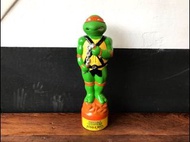 早期 Vintage 1990 Ninja Turtles 忍者龜 米開朗基羅 泡泡瓶公仔 美式玩具 收藏 擺件