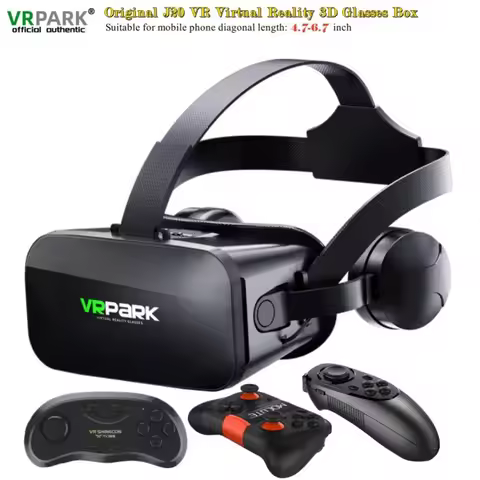Original J20 4K Virtual Reality 3D Glasses Box Stereo VR Google Cardboard Headset Helmet for IOS And