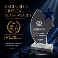 9128 Exclusive Crystal Plaque & Souvenirs Trophy Plaque | 9128 Plak Kristal Eksklusif & Plak Piala C